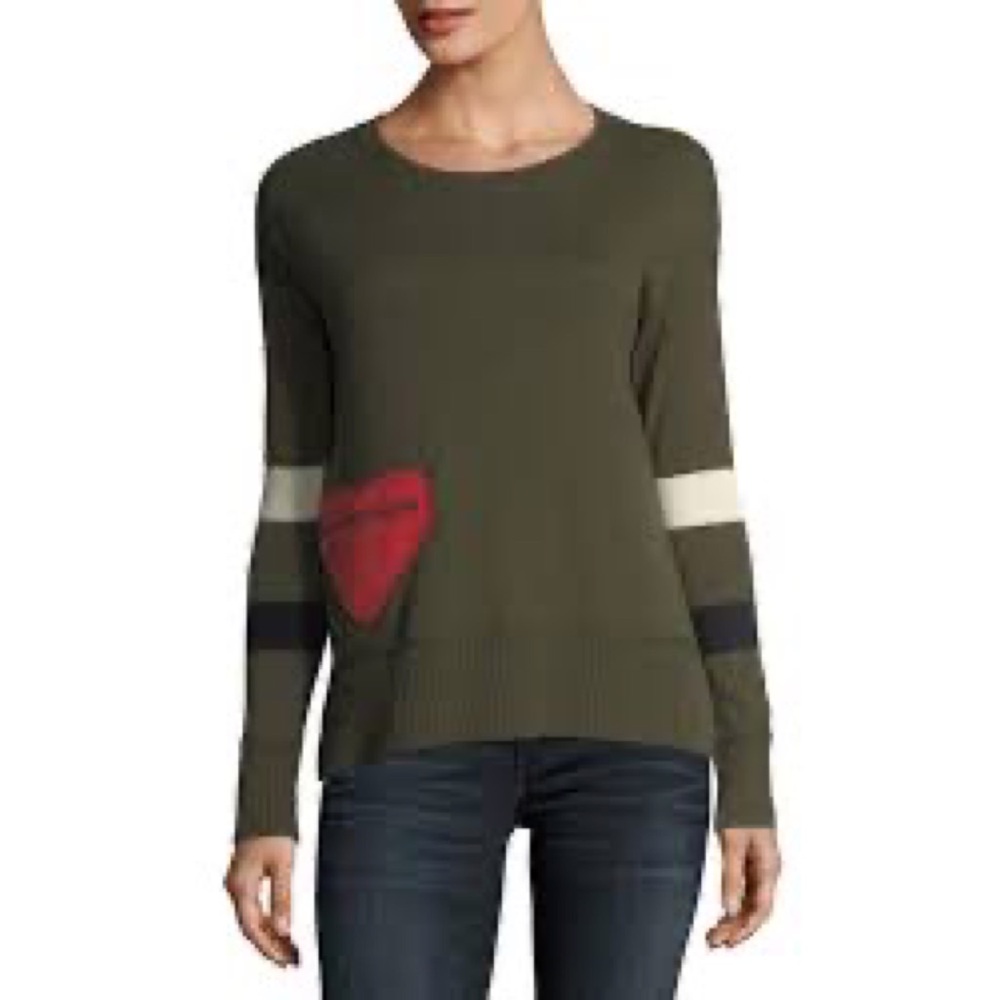 LISA TODD HEART THROB SWEATER SZ M